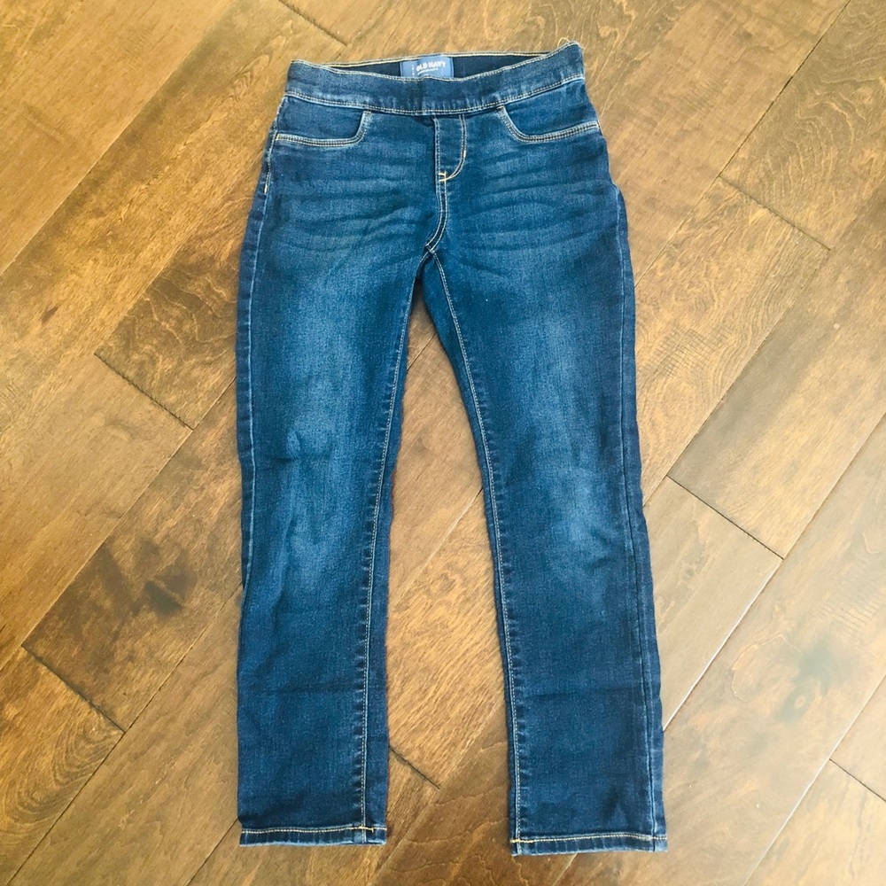 Girls dark blue jeans pants size 8